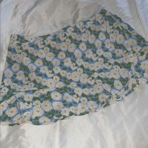 Floral print, high rise skort